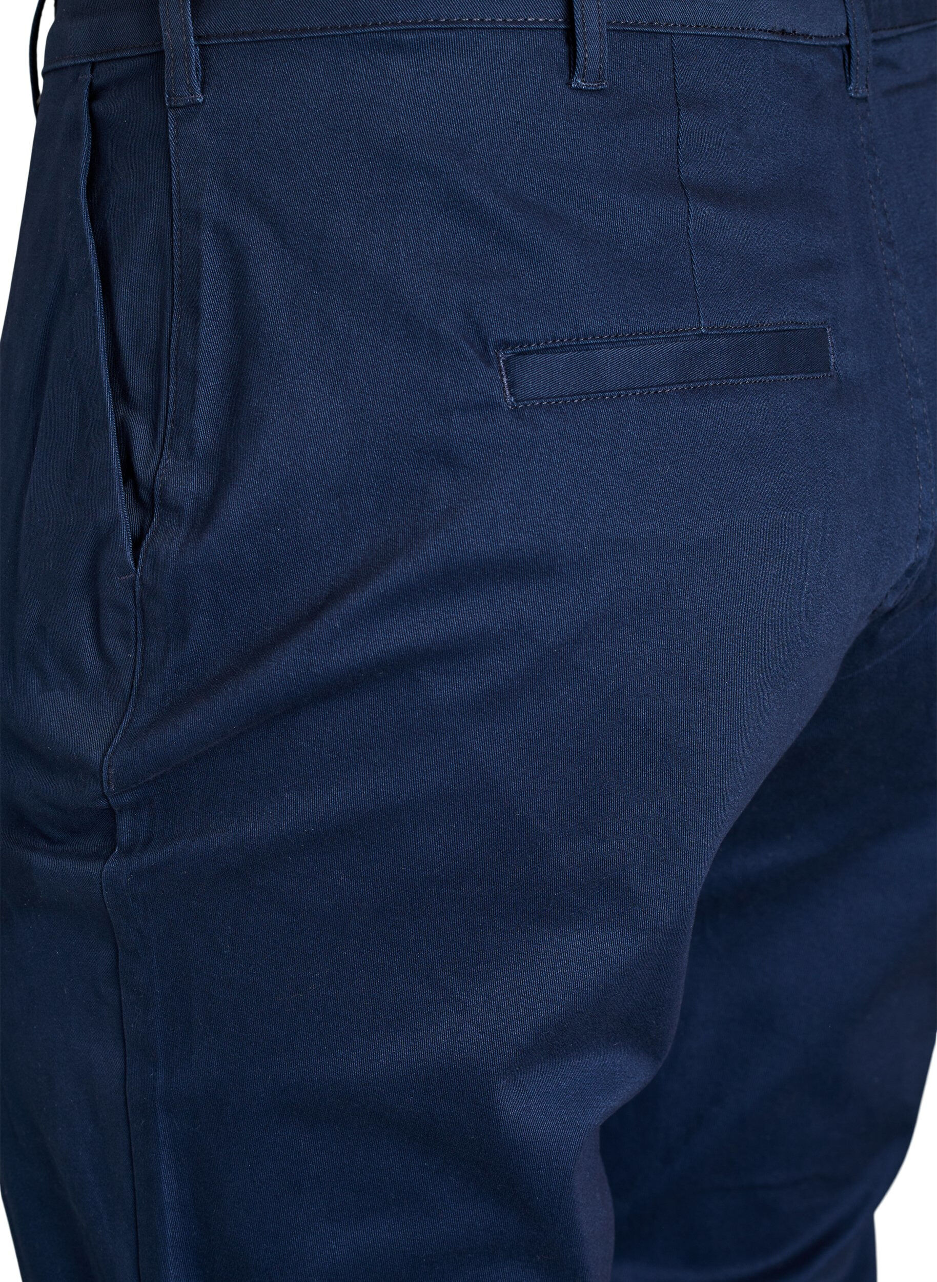 ZizziChinohose aus Baumwolle, Blau, Packshot image number 3