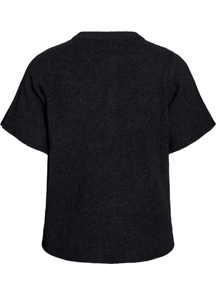 Strickjacke mit kurzen Ärmeln, Grau, Packshot image number 1