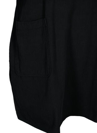 FLASH - Kurzärmelige Tunika aus Baumwolle, Black, Packshot image number 3
