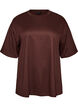 T-Shirt mit Strasssteinen und Rundhalsausschnitt, Braun, Packshot image number 0