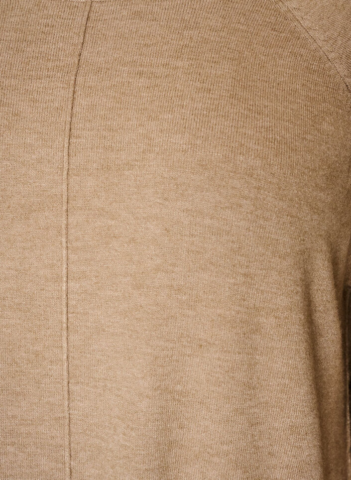 Strickkleid mit Raglan&auml;rmeln und Mittelnaht, Beige, Packshot image number 2