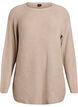 Strickpullover mit diagonalem Muster und Raglan&auml;rmeln, Beige, Packshot image number 0