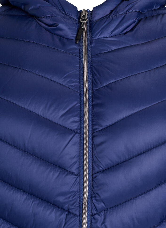 Leichte Steppjacke mit Kapuze, Blau, Packshot image number 2