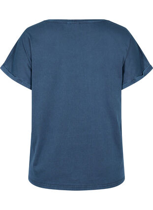 T-Shirt aus Bio-Baumwolle mit Aufdruck, NavyBlazer Acid Bird, Packshot image number 1