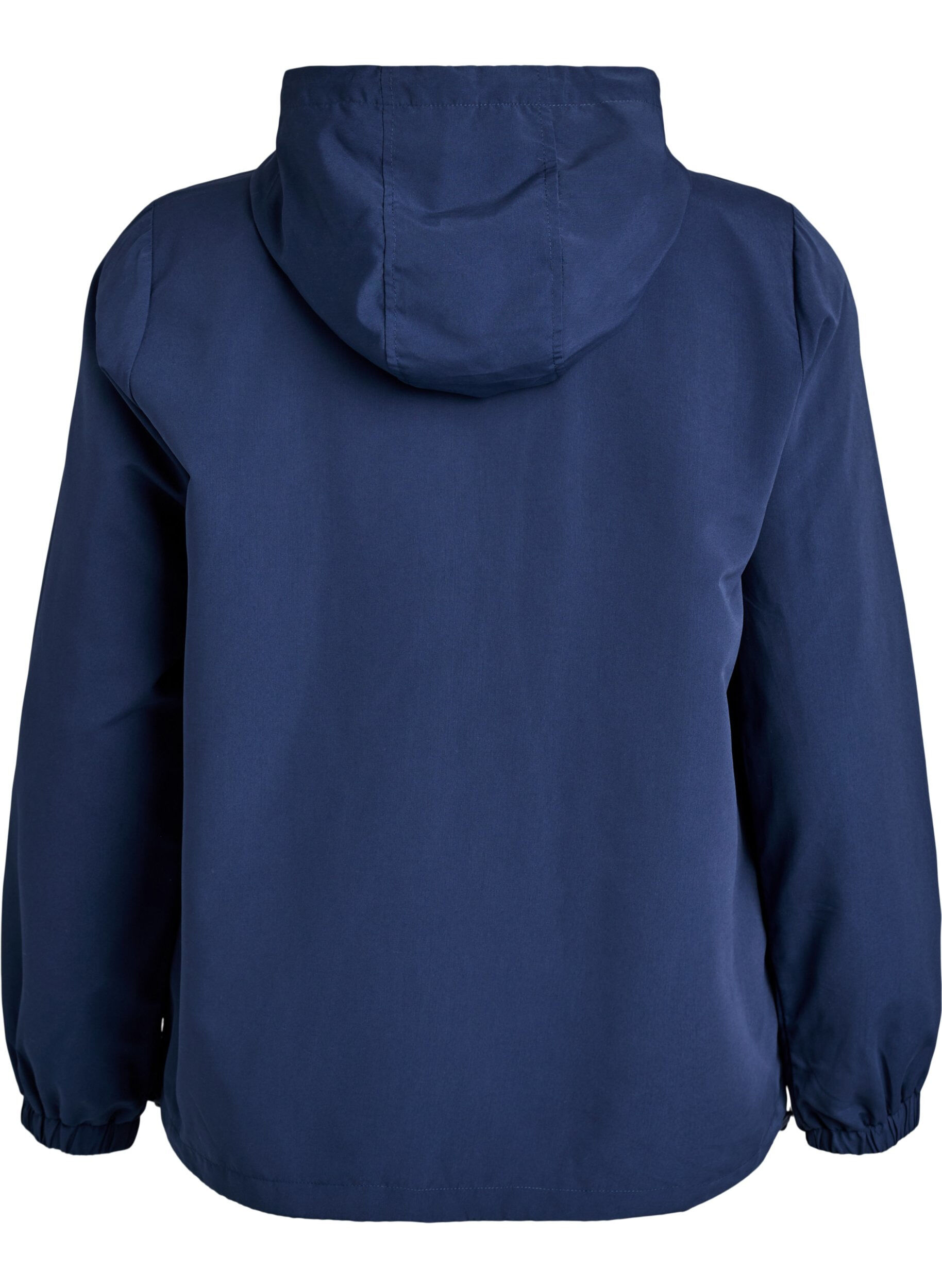 ZizziLeichte Jacke mit Kapuze und Rei&szlig;verschluss, Blau, Packshot image number 1