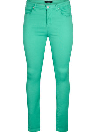 Hochtaillierte Amy jeans in Super Slim Fit, Holly Green, Packshot image number 0