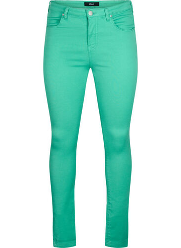 Hochtaillierte Amy jeans in Super Slim Fit, Holly Green, Packshot image number 0