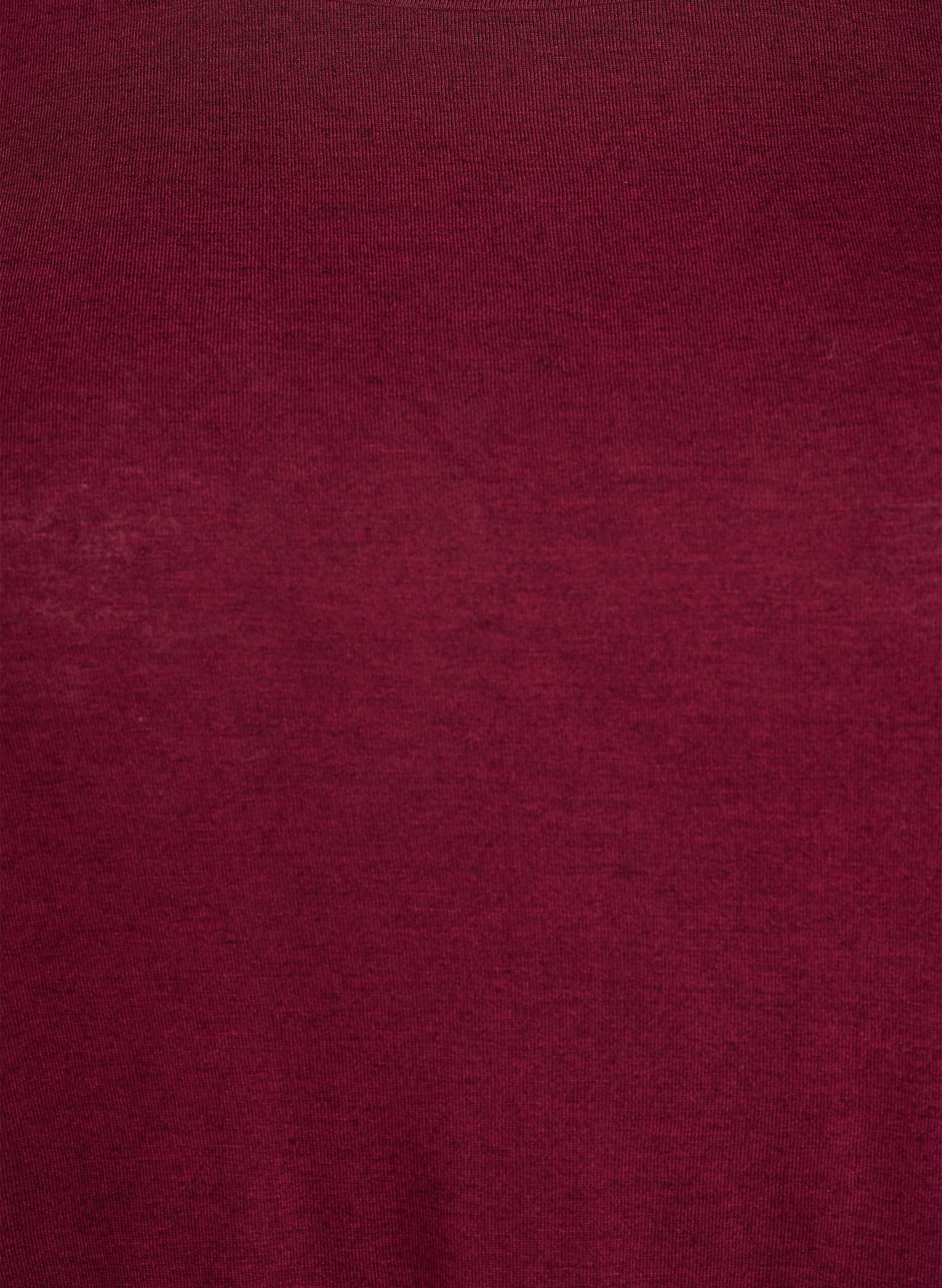ZizziLang&auml;rmelige Bluse aus Wolle und Viskose, Dunkles Bordeaux, Packshot image number 2