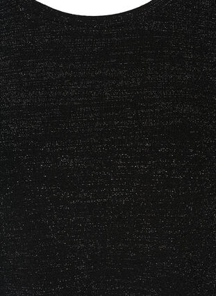 Langarm Bluse mit Schimmer, Black, Packshot image number 2
