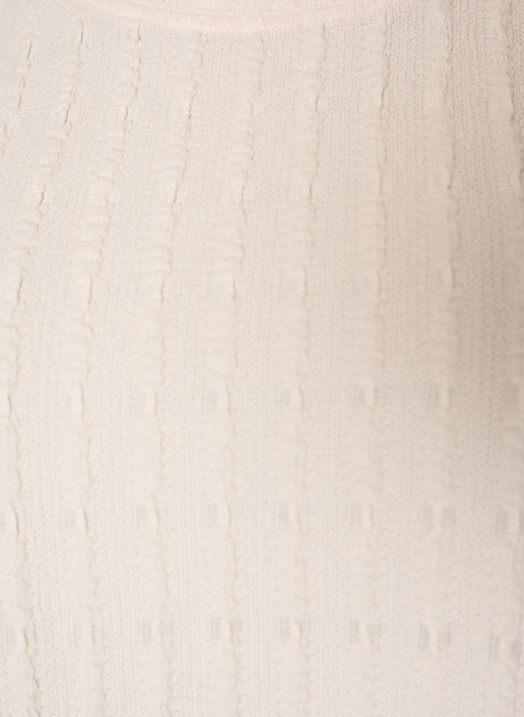 ZizziStrukturierte Bluse mit R&uuml;schensaum, Vanille, Packshot image number 2