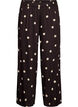 Hose aus Viskose mit Polka Dots und weitem Bein, Braun, Packshot image number 0