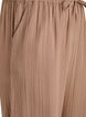 Hoch taillierte Hose aus Baumwoll-Musselin mit weitem Bein, Braun, Packshot image number 2