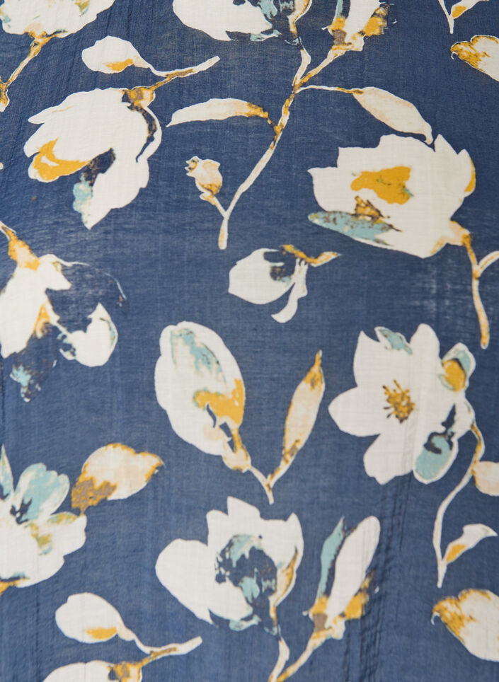 Bluse mit Ballonform und Fl&uuml;gel&auml;rmeln, Blau, Packshot image number 2