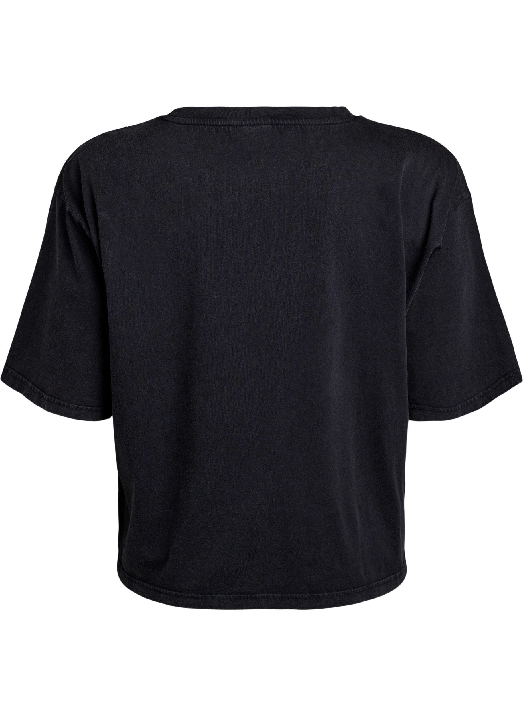 ZizziBoxy T-Shirt mit Perlen und Strasssteinen, Grau, Packshot image number 1