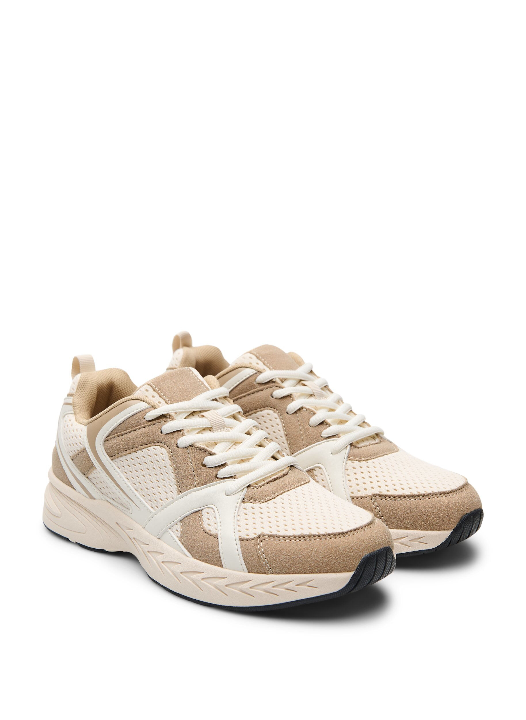 ZizziSportliche Sneakers mit Mesh, Beige, Packshot image number 1