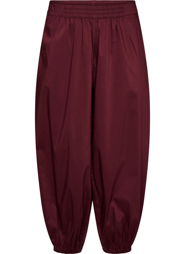 Ballonhose mit Taschen und elastischem Bund, Rot, Packshot image number 0