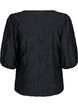Bluse mit Struktur und 3/4-&Auml;rmeln, Schwarz, Packshot image number 1