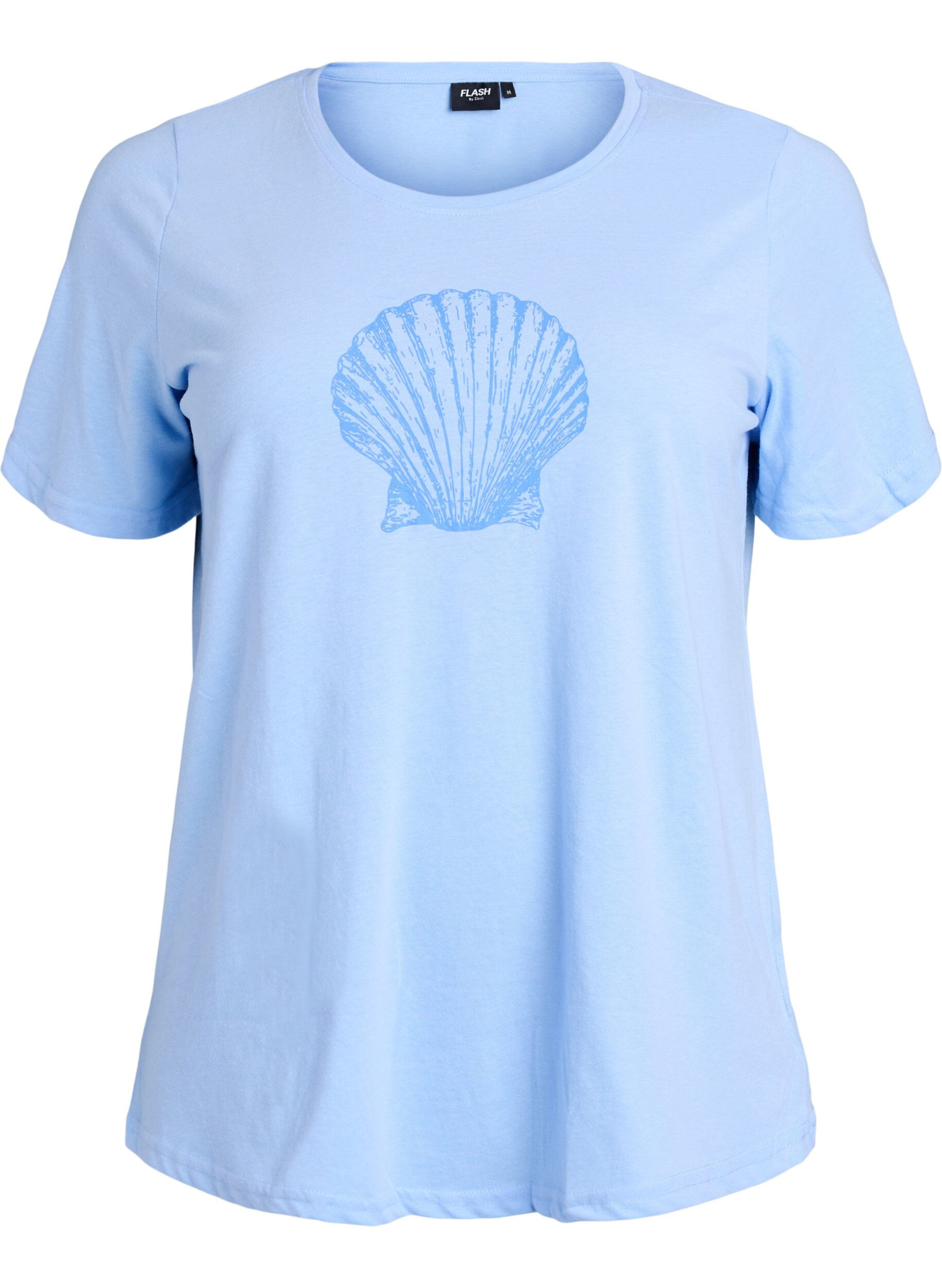 ZizziFLASH - T-Shirt mit Print, Blau, Packshot image number 0