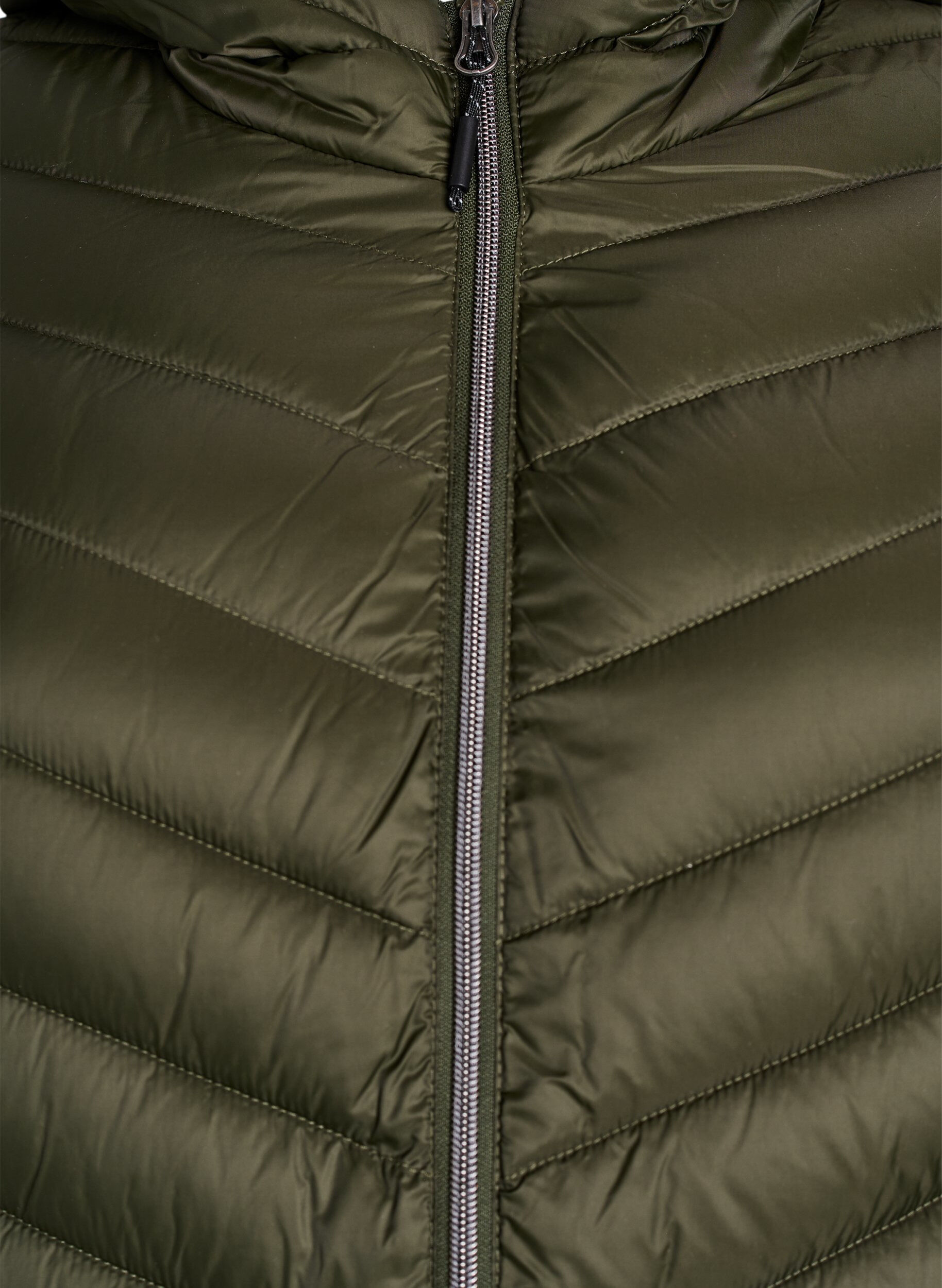 ZizziLeichte Steppjacke mit Kapuze, Gr&uuml;n, Packshot image number 2