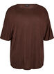 Lockeres T-Shirt aus Viskose-Jersey, Braun, Packshot image number 0