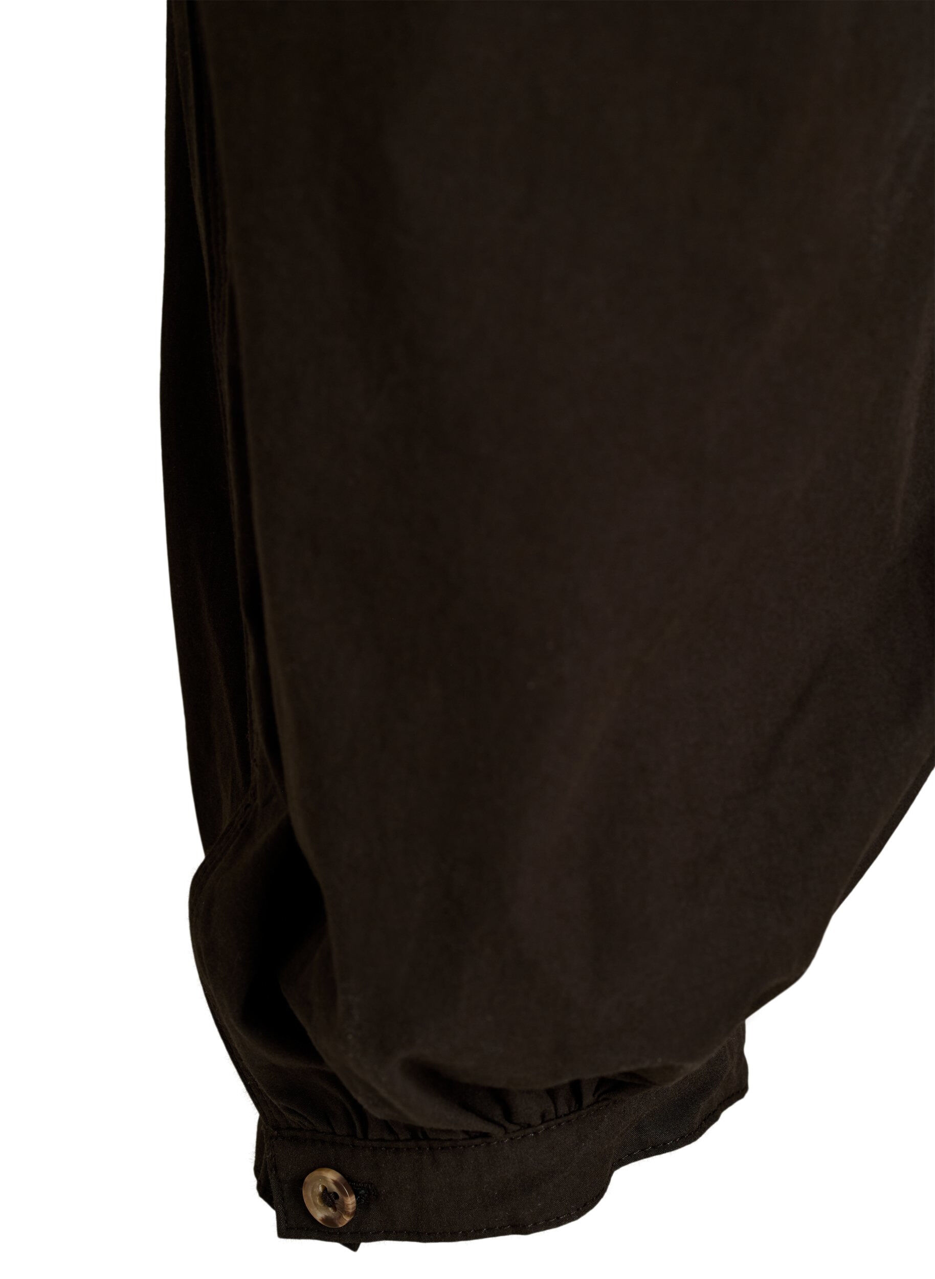 ZizziHoch taillierte Ballonhose aus Baumwolle, Braun, Packshot image number 3