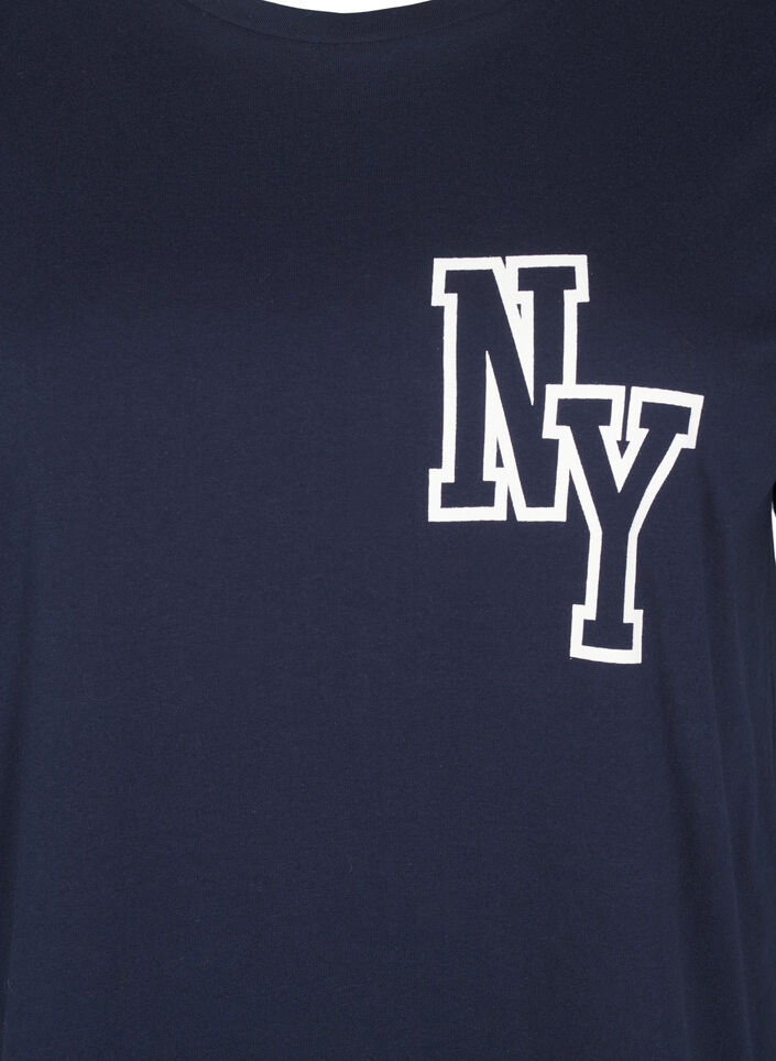 T-Shirt aus Bio-Baumwolle mit Print, Night Sky Printet, Packshot image number 2