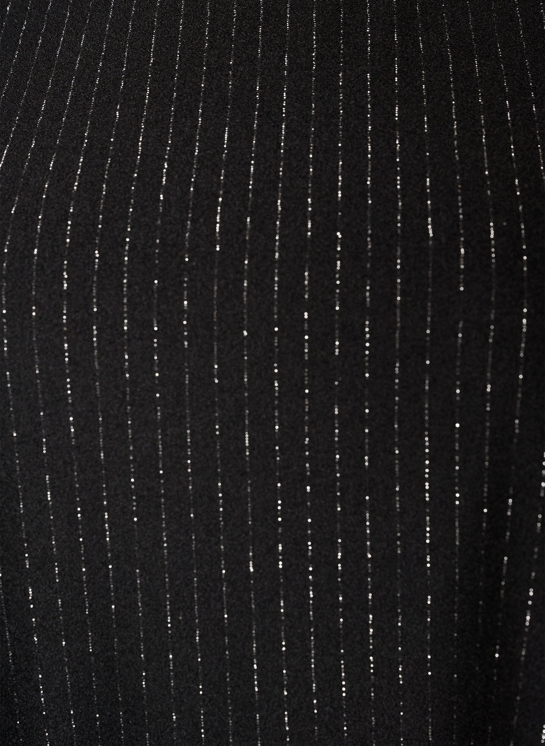 ZizziSch&ouml;&szlig;chenbluse mit Glitzerstreifen, Schwarz, Packshot image number 2
