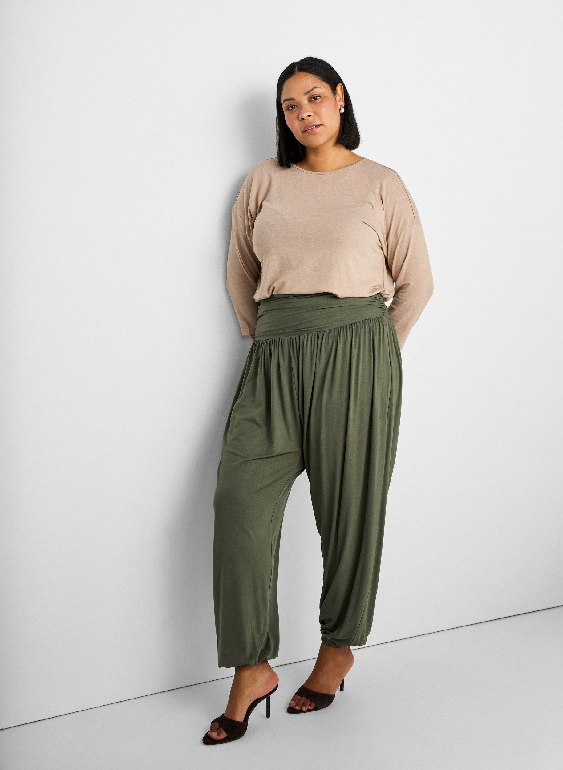 FLASH - Bluse aus Jersey mit 3/4-&Auml;rmeln