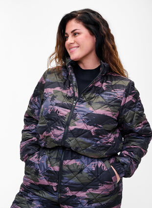 Thermojumpsuit mit Camouflage-Print, Camou print, Model image number 2
