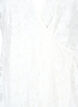 Wickelkleid mit Spitze und kurzen Ärmeln, Bright White, Packshot image number 2