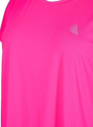 Kurzärmeliges Trainings-T-Shirt, Neon Pink Glo, Packshot image number 2