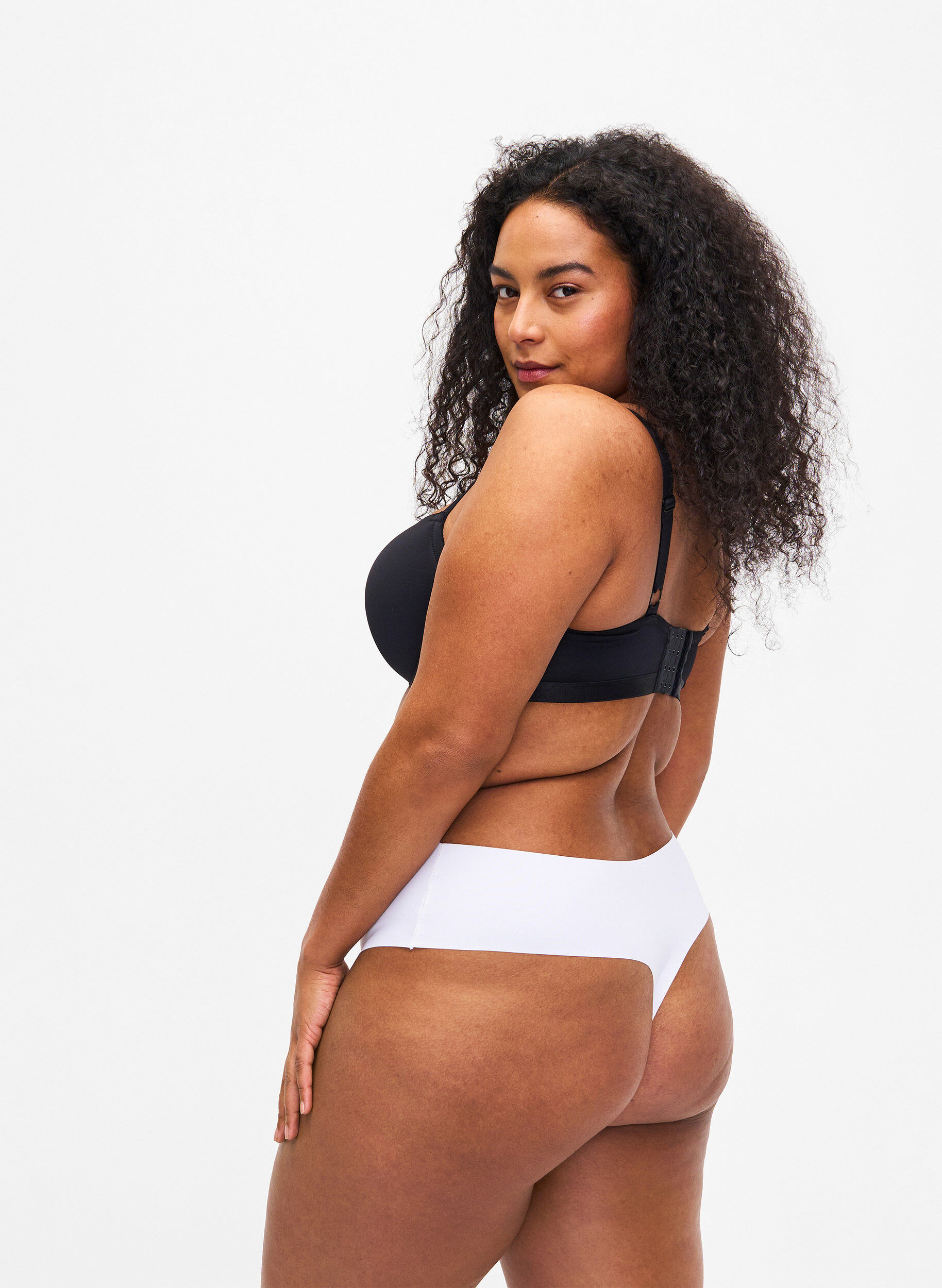 Zizzi2er-Pack invisible G-String , Wei&szlig;, Model image number 1