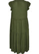 Midikleid aus Viskose mit R&uuml;schen&auml;rmeln, Gr&uuml;n, Packshot image number 1