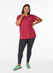 Einfarbiges Trainings-T-Shirt, Rot, Model image number 1