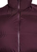 Kurze Steppweste mit hohem Kragen, Dunkles Bordeaux, Packshot image number 2