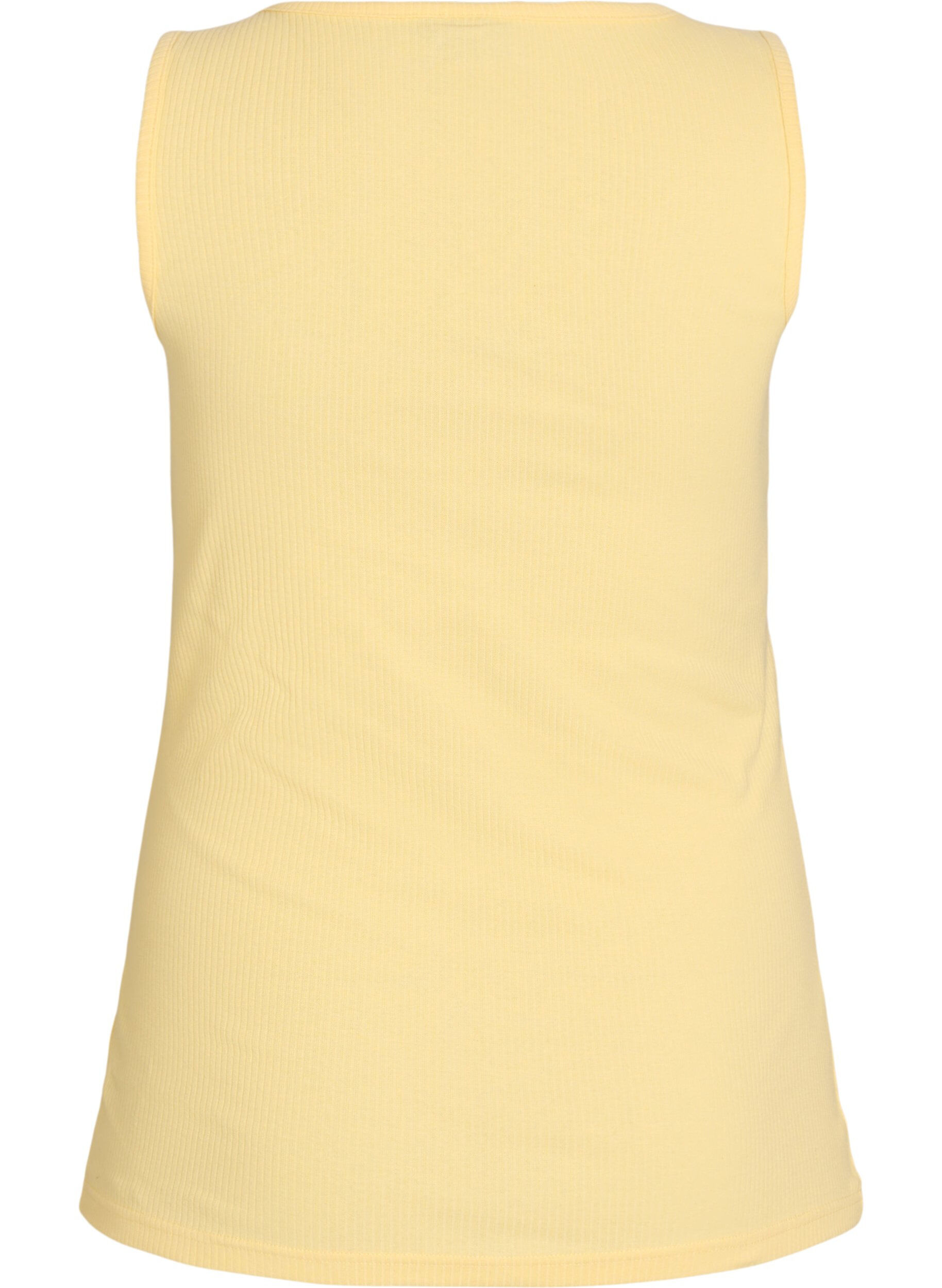 ZizziSchmal geschnittenes Tank-Top mit Strasssteinen, Gelb, Packshot image number 1