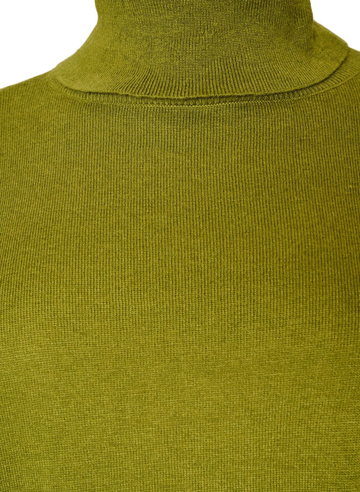 Rollkragenpullover mit lockerer Passform, Gr&uuml;n, Packshot image number 2