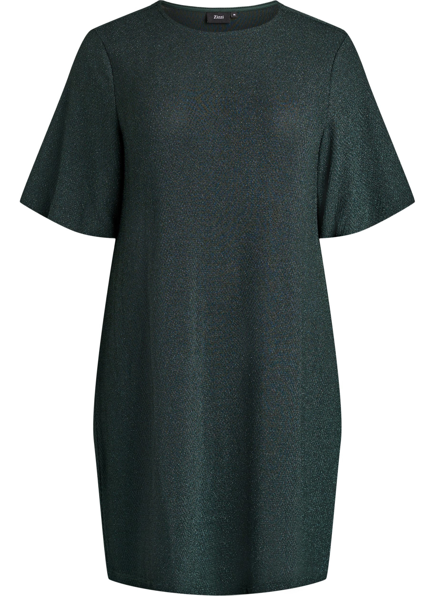 Kurzes Kleid mit Glitzermuster