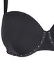 Geformter BH mit Strasssteinen, Schwarz, Packshot image number 3