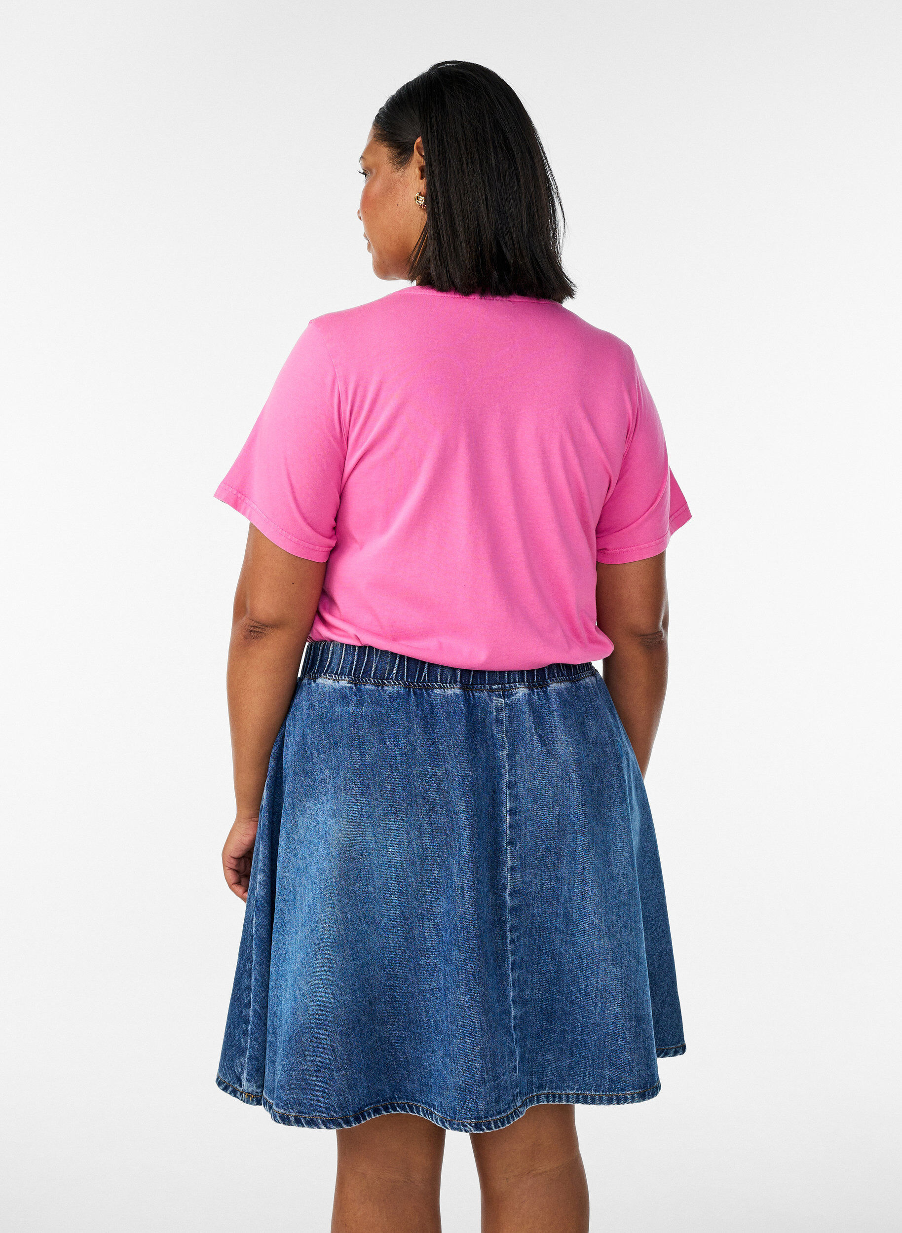 ZizziKurzer Jeans-Skaterrock, Blau, Model image number 2
