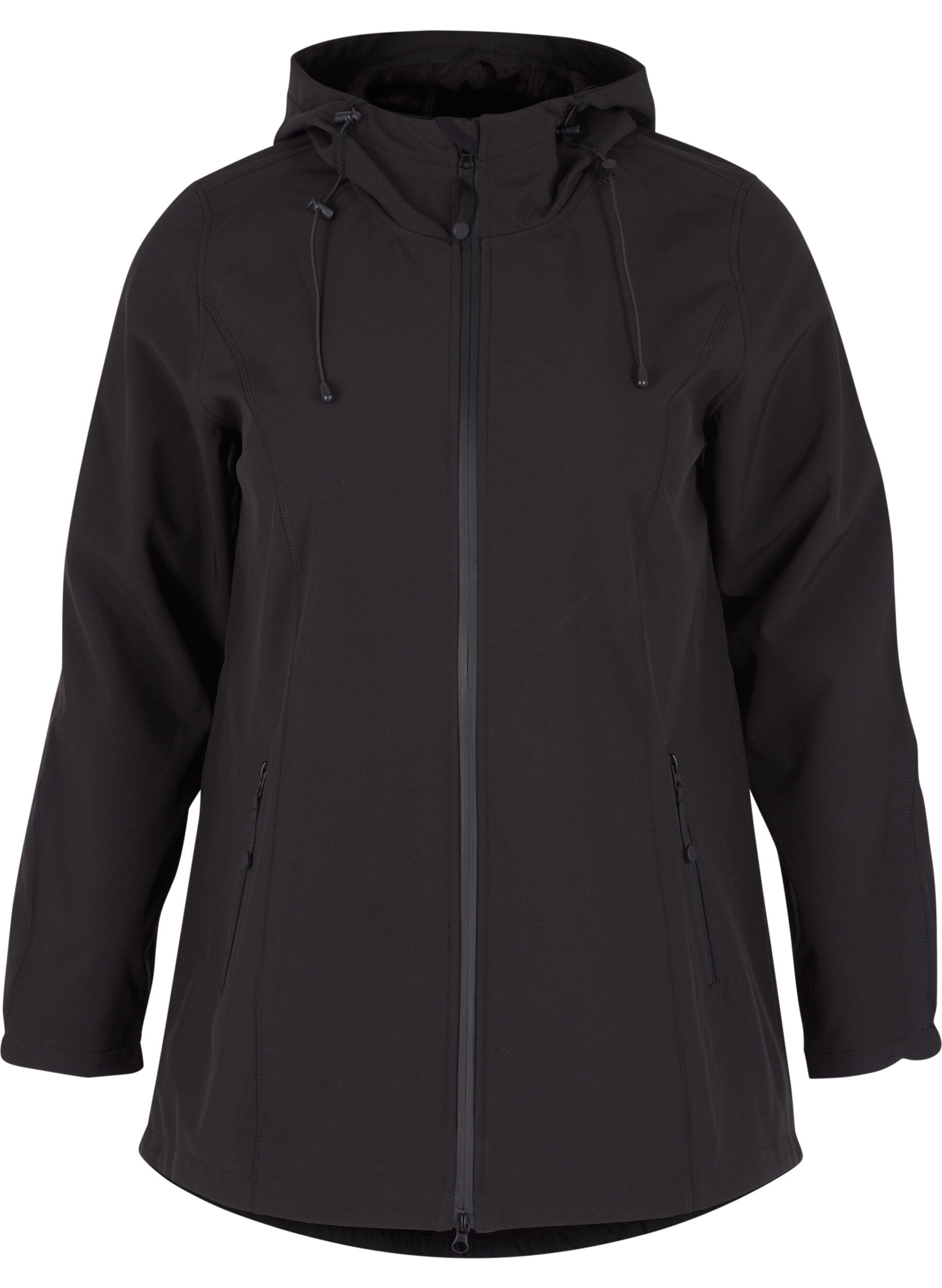 ZizziSoftshelljacke, Black, Packshot image number 0