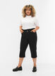 Eng anliegende Capri-Hose mit hoher Taille, Black, Model image number 0