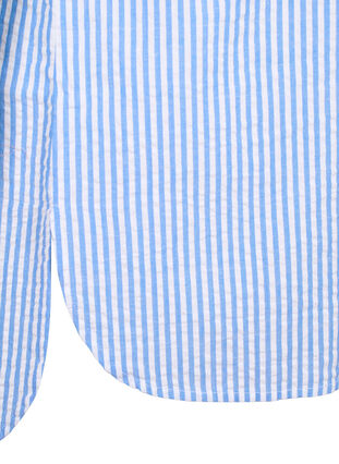 Gestreiftes Hemd mit Brusttaschen, Light Blue Stripe , Packshot image number 3