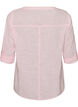 Baumwollbluse mit V-Ausschnitt, Rot, Packshot image number 1