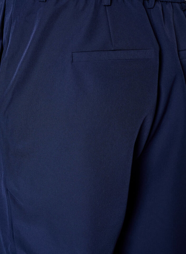 Hose mit Taschen und geradem Bein, Blau, Packshot image number 3