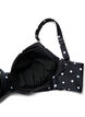 Bikinioberteil mit B&uuml;gel und Muster, Schwarz, Packshot image number 3