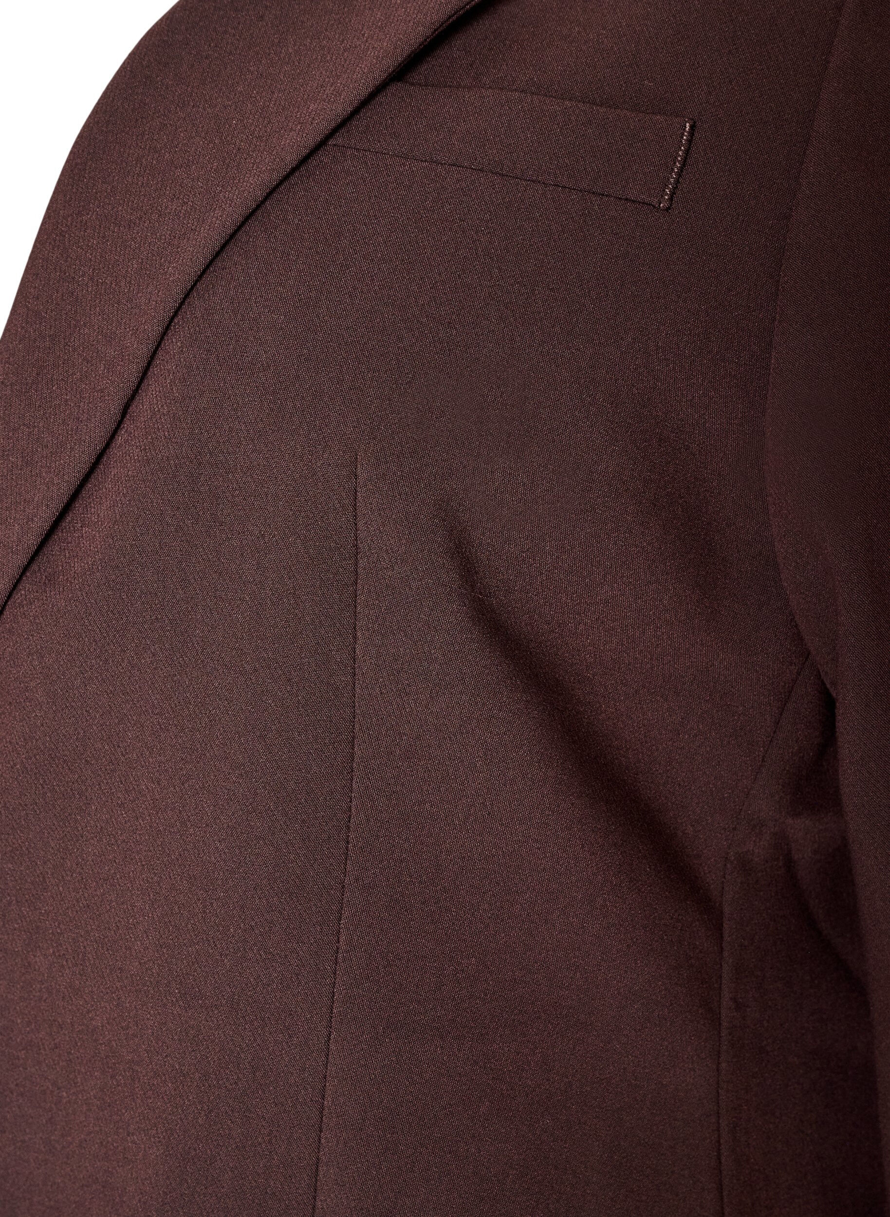 ZizziKlassischer Blazer mit 1-Knopf-Verschluss, Braun, Packshot image number 4