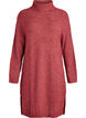 Strickkleid mit Rollkragen, Rot, Packshot image number 0