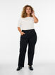 Gemma Jeans mit normaler Passform und hoher Taille, Schwarz, Model image number 0