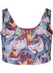 Bikini-Top mit Rundhalsausschnitt, Deep Tropical Print, Packshot image number 0